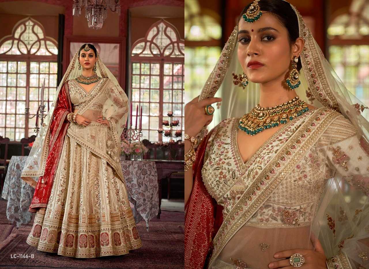 Premium Silk Sequins Lehenga With Cancan